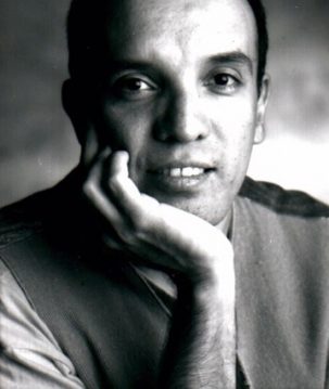 Black and white profile photo of Jorge Sandoval